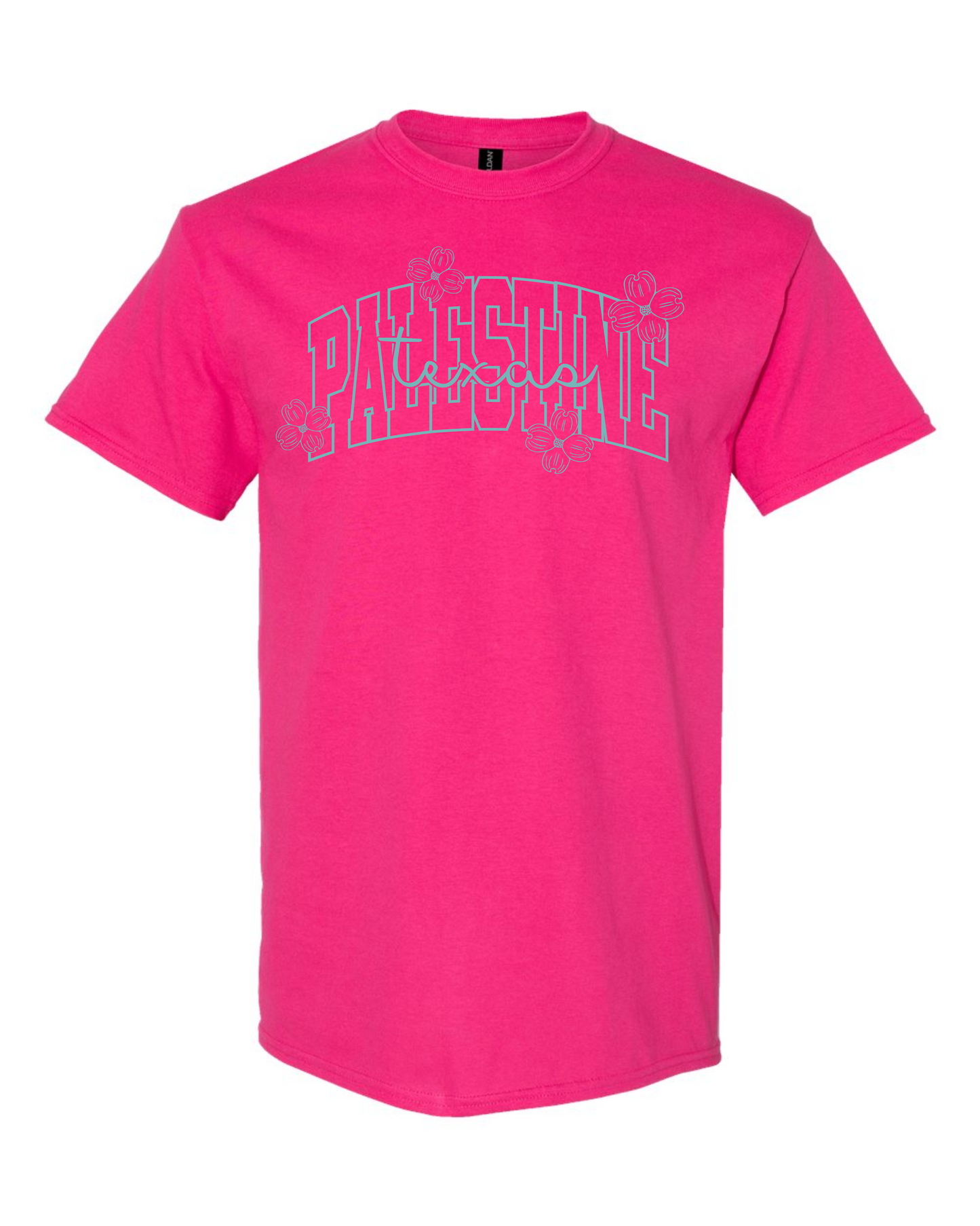 Palestine Texas w/Dogwoods Graphic Tee - Multicolors