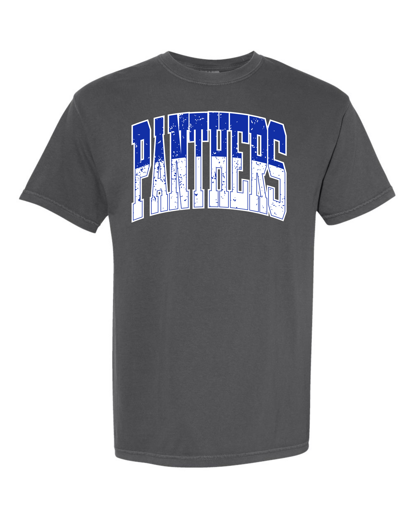 Two Tone Curved Panthers Graphic Tee