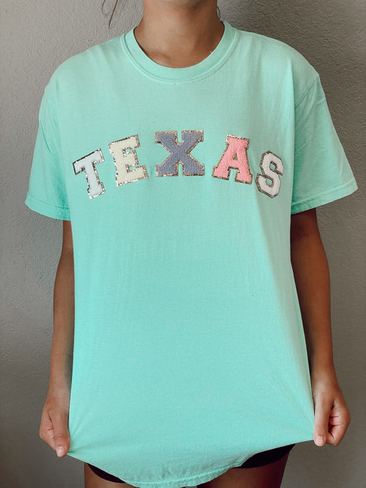 Texas Glitter Patch Graphic Tee