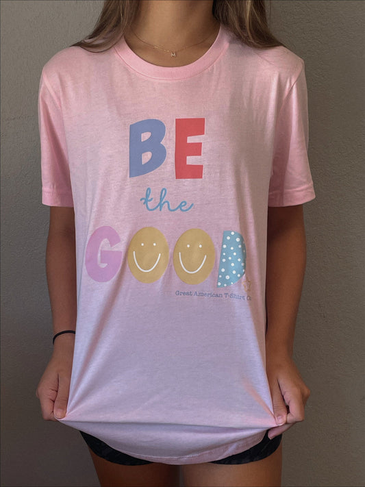 Light Pink Be The Good Graphic Tee