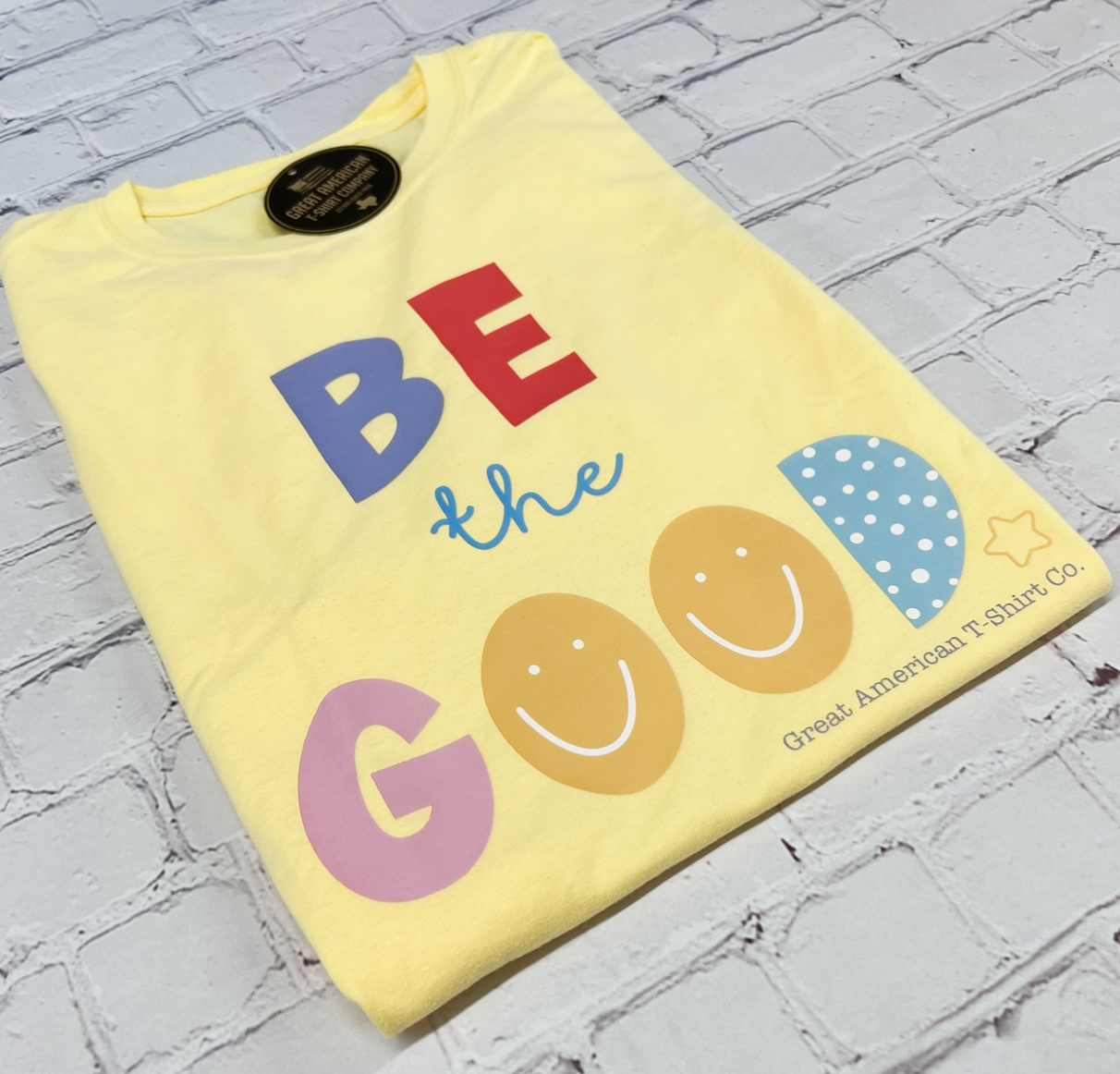Yellow Be The Good Graphic Tee