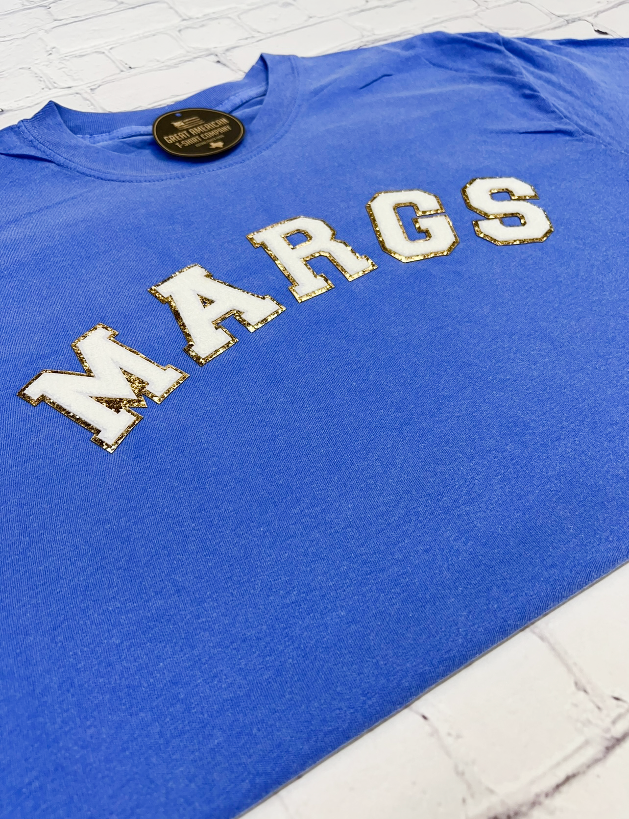 Margs Glitter Patch Graphic Tee