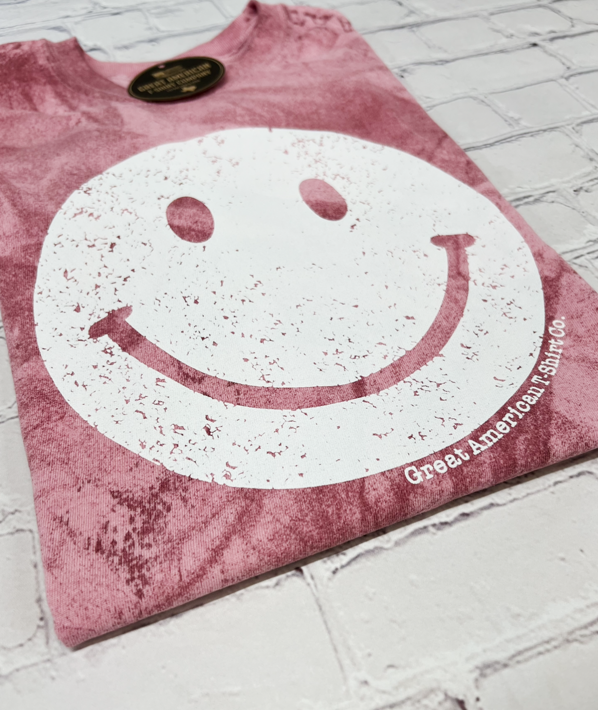 Smiley Face Colorblast Graphic Tee