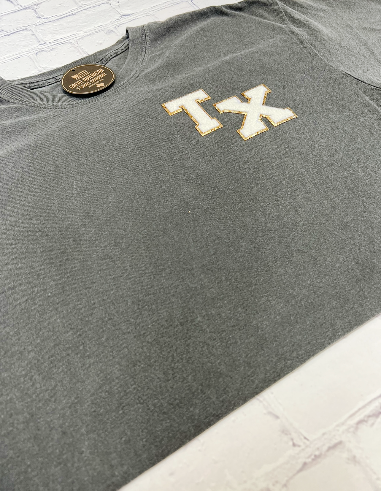 TX Glitter Patch Graphic Tee